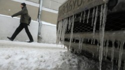 Москва попала под ледяной дождь